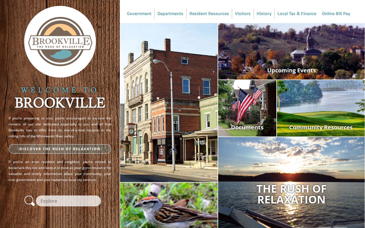 Brookville civic website for Franklin County arrest warrant offices