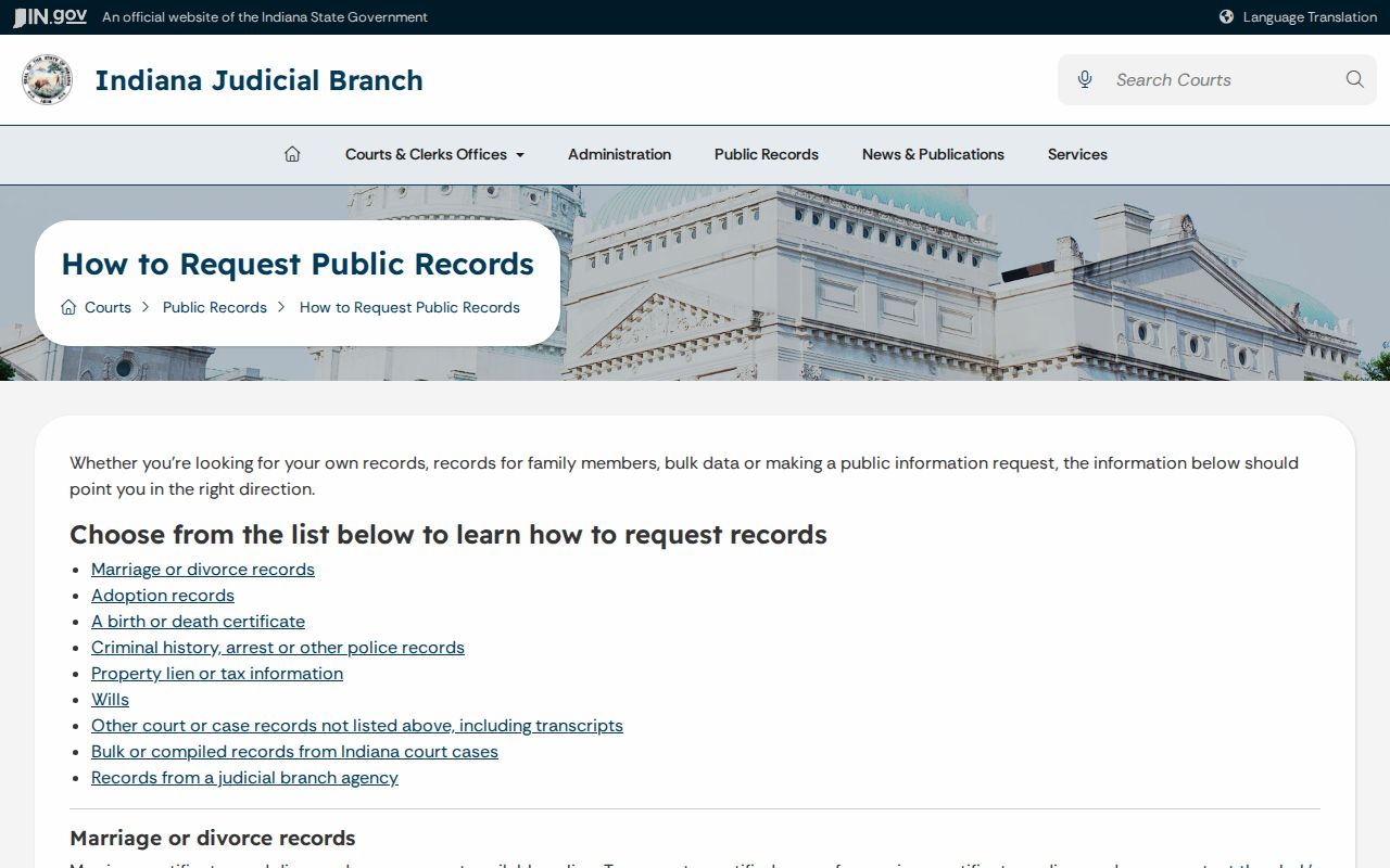 Franklin County traffic warrant court record request instructions